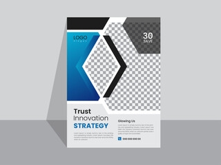 poster flyer pamphlet brochure cover design layout space for photo background, vector illustration template in A4 size