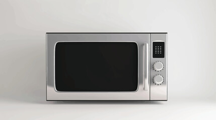 Microwave oven on white background.