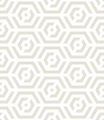 Vector seamless pattern. Modern stylish texture. Repeating geometric background. Simple monochrome bold hexagonal grid. Tileable graphic design. Can be used as swatch for illustrator.