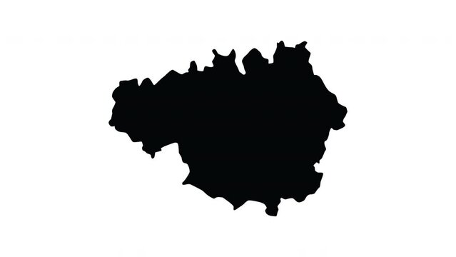 animation that forms a map of Manchester in England
