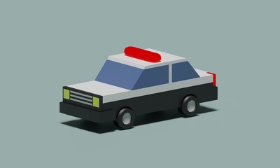 パトカーのCG © Yasutaka