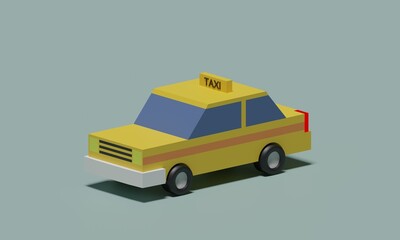 タクシーのCG © Yasutaka