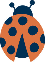 Naklejka premium Ladybug illustration, cartoon style
