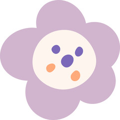 Lilac flower, a vector element