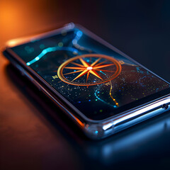 Smartphone with compass