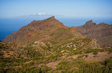 Wonderful landscapes from Masca location. Mountains around famous Masca village on Tenerife