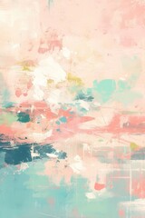 Abstract art featuring a blend of pastel colors and textures, evocative of tranquility and creativity