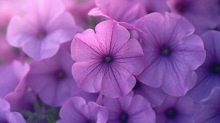 Discover a harmonious haven where petunia blooms create a sanctuary of serenity and beauty.