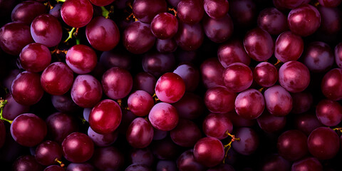 Red grapes close up, background