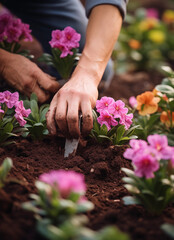planting flowers