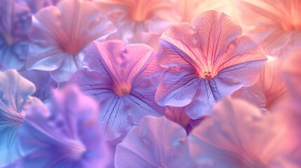 Petunia Ripples: Capture calming rhythms in floral motion.