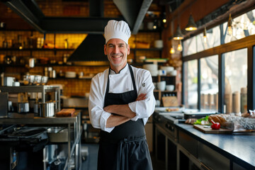Portrait of a Chef in the Kitchen