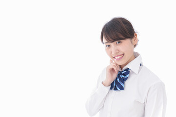 笑顔の女子学生