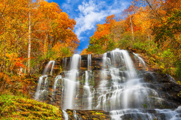 Amicalola Falls, Georgia, USA in Autumn - 733875711