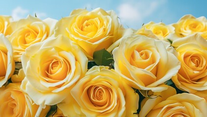 Graceful Yellow Roses and Beautiful Flowers, Soft Light lighting