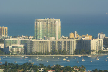 Fototapeta premium Architecture of the city of Miami, in the south of the United States