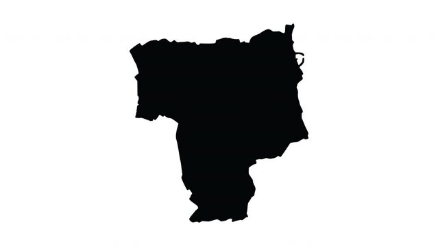 animation that forms a map of Sunderland in England