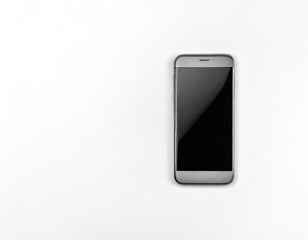 Mobile phone on white background.