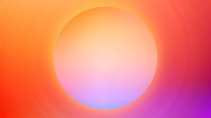 Holograficzne kontrastujące koła na gradientowym tle - pomarańczowy deseń pod baner