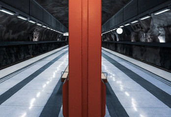View of a subway station