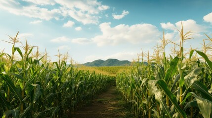agriculture farming corn - obrazy, fototapety, plakaty