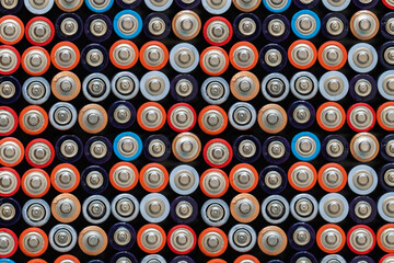 Background from used AA battery.