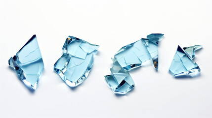 pieces broken glass