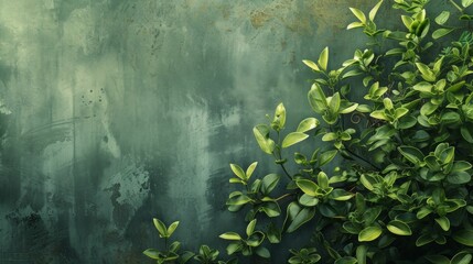 Fototapeta na wymiar Metal surface with a brushed finish in Grow Your Own's gentle green hues