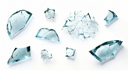 pieces broken glass