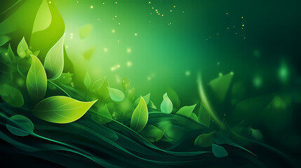 Fototapeta na wymiar Abstract green nature landscape wallpaper background image