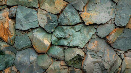 Rock surface in rich greens, inspired by Grow Your Own