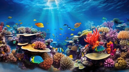 biodiversity coral reef - obrazy, fototapety, plakaty