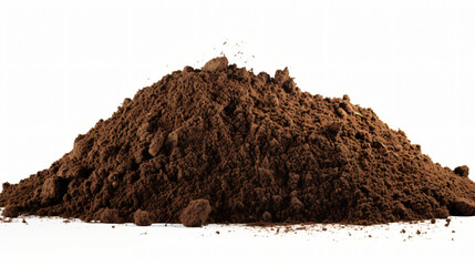 Soil dirt pile