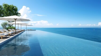 Luxurious Infinity Pool Overlooking the Ocean