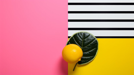 Minimal composition with pop art aesthetic