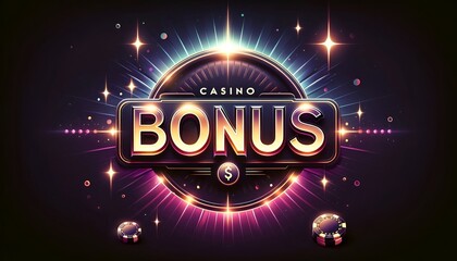 Vector style illustration of online casino banner.