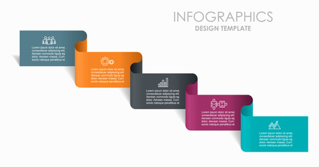 Infographic design template with place for your data. Vector illustration.