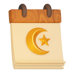 ramadan calendar 3D Illustration