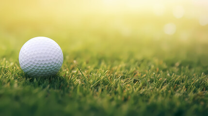 Obraz premium Golf ball with sport background design