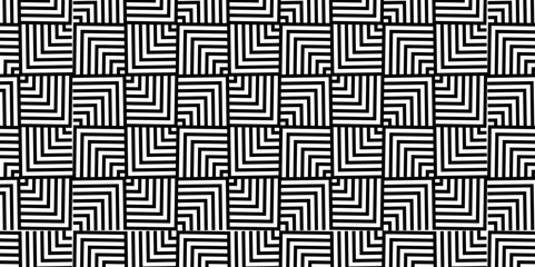 Black and white modern futuristic line geometric abstract banner with shape shiny lines, technology concept. Vector black geometric abstract background, minimal mesh, trendy gradient shape design.