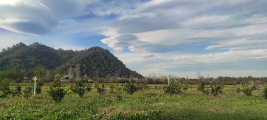 Obraz premium Anime mountains