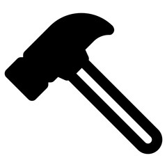 hammer vector glyph icon