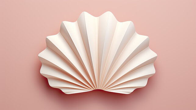 minimalist illustration of a seashell