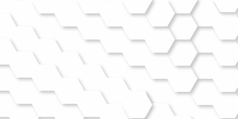	
Abstract modern Background with white lines 3d Hexagonal structure futuristic white background and Embossed Hexagon , honeycomb white Background ,light and shadow ,Vector.