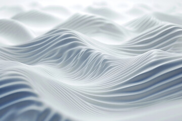 Close-Up of Wave Pattern on White Surface