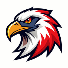 Obraz premium EAGLE HEAD LOGO CREATED BY GENERATIVE AI