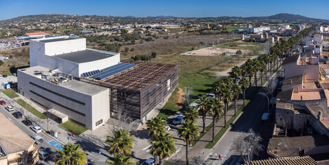 Fototapeta premium Municipal Theater of Manacor, Parc Avenue, Manacor, Mallorca, Balearic Islands, Spain