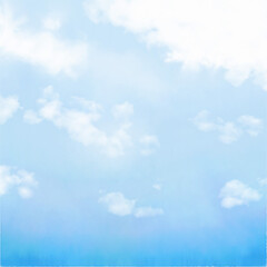 水彩画の青空
