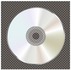 blank CD or DVD disk, vector illustration