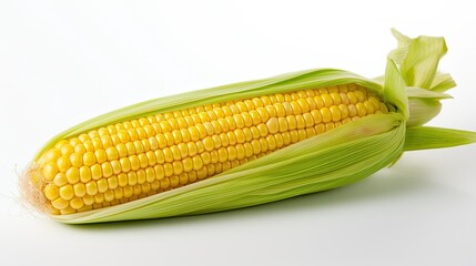 vegetable corn on white